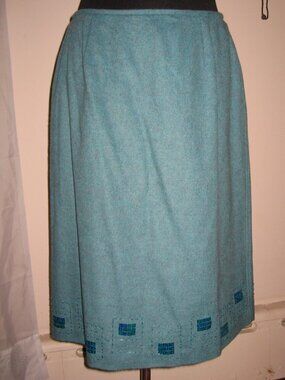 vintage Sigrid Olsen wool blend skirt size 12